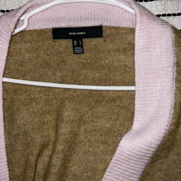 Vero Moda Spring Cardigan, pink and cream, - Picture 2 of 3